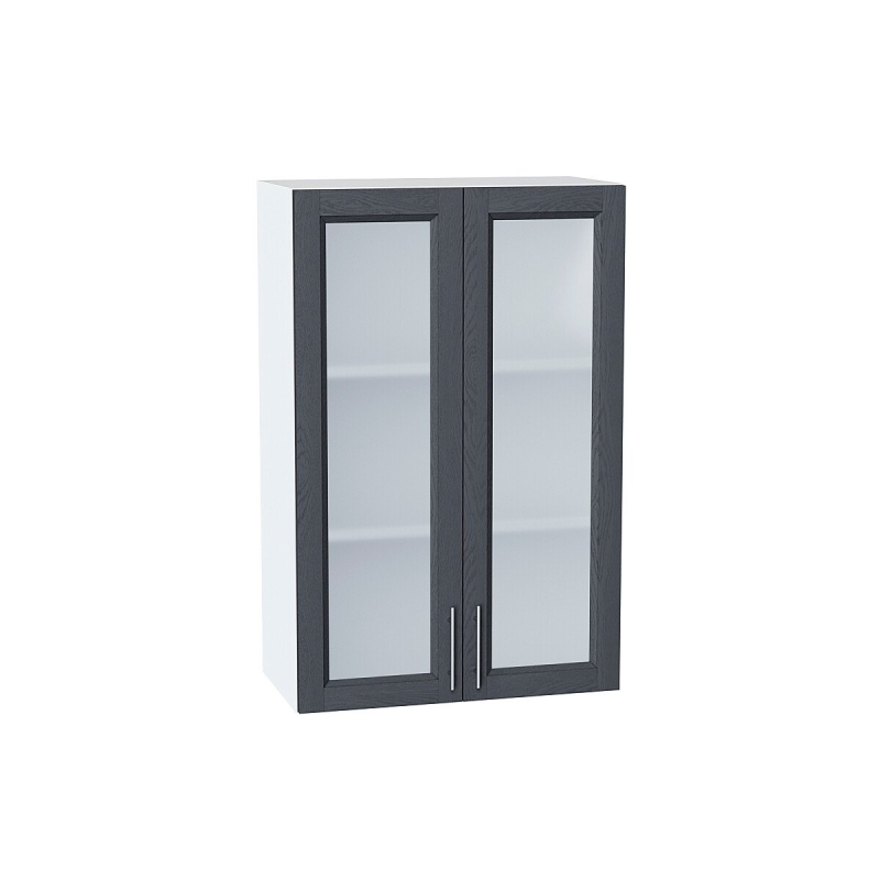 Шкаф верхний с 2-мя остекленными дверцами Сканди