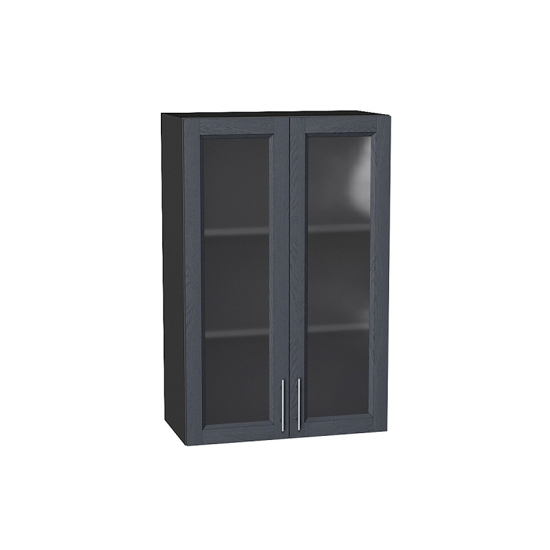 Шкаф верхний с 2-мя остекленными дверцами Сканди