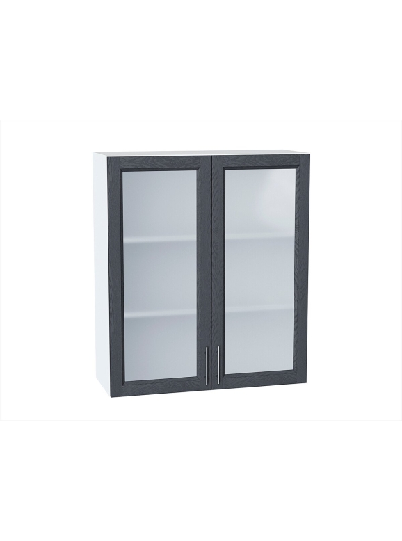 Шкаф верхний с 2-мя остекленными дверцами Сканди