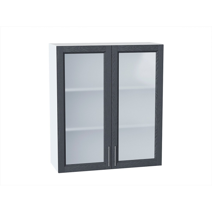 Шкаф верхний с 2-мя остекленными дверцами Сканди