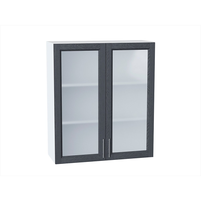 Шкаф верхний с 2-мя остекленными дверцами Сканди