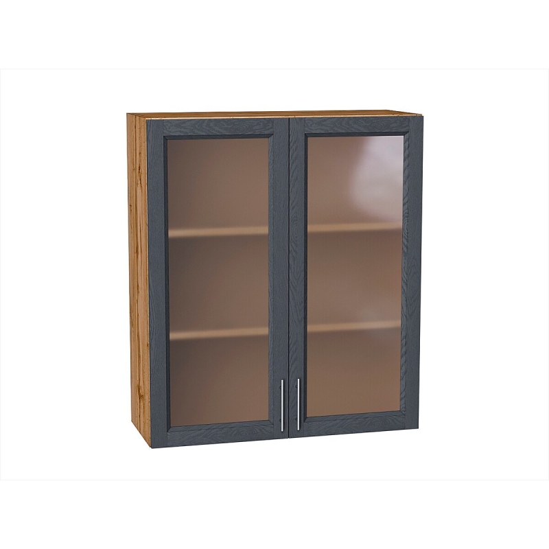 Шкаф верхний с 2-мя остекленными дверцами Сканди