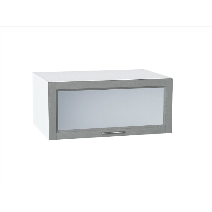 Шкаф верхний горизонтальный остекленный глубокий Сканди