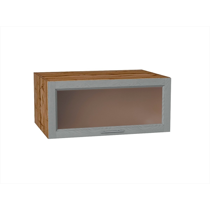 Шкаф верхний горизонтальный остекленный глубокий Сканди