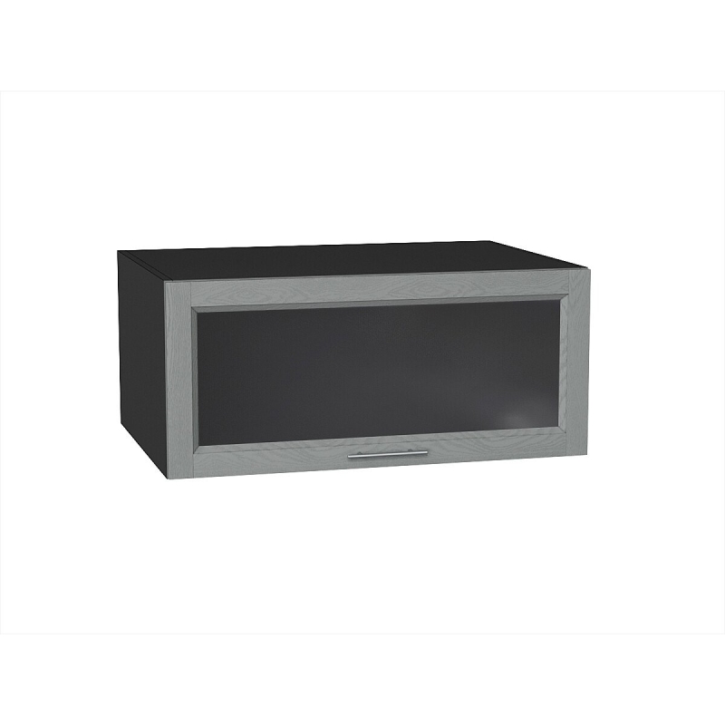 Шкаф верхний горизонтальный остекленный глубокий Сканди