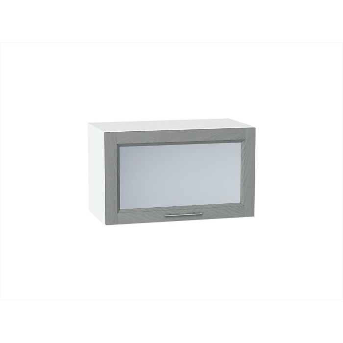Шкаф верхний горизонтальный остекленный Сканди