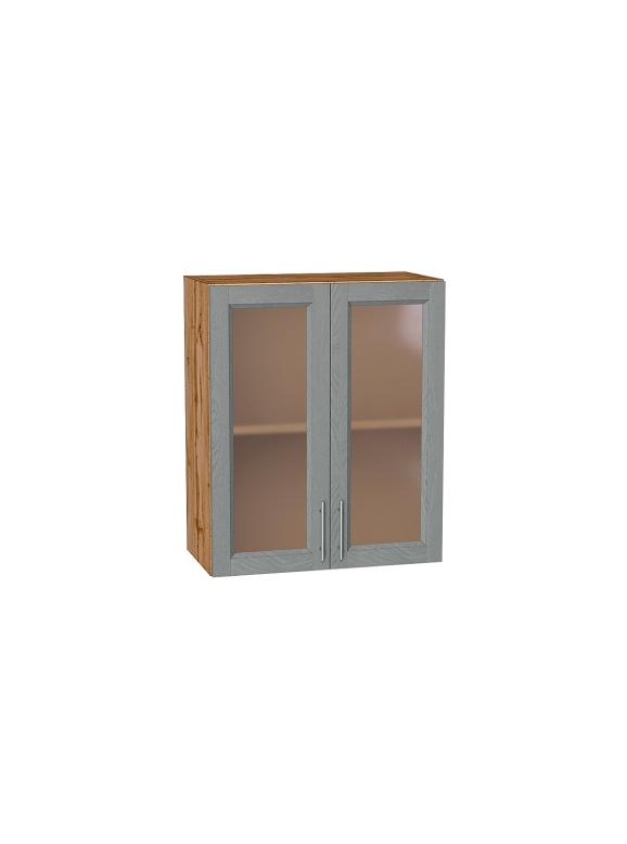 Шкаф верхний с 2-мя остекленными дверцами Сканди