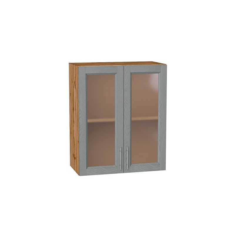 Шкаф верхний с 2-мя остекленными дверцами Сканди