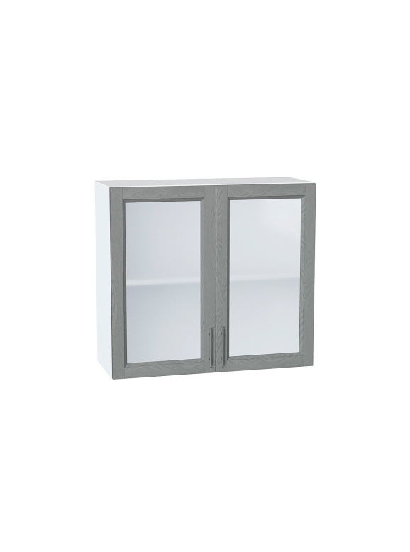 Шкаф верхний с 2-мя остекленными дверцами Сканди