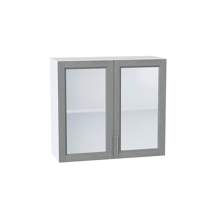 Шкаф верхний с 2-мя остекленными дверцами Сканди