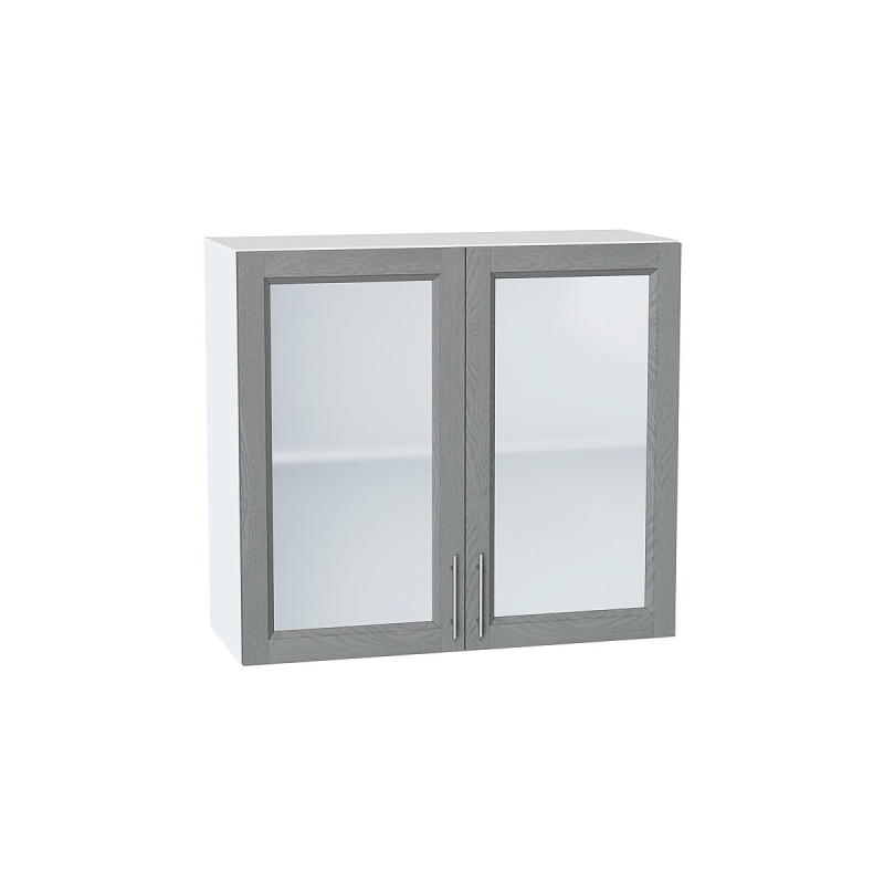 Шкаф верхний с 2-мя остекленными дверцами Сканди