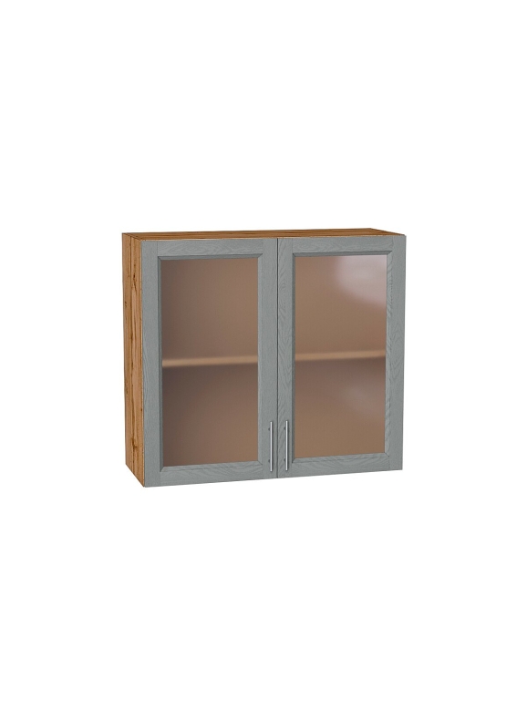 Шкаф верхний с 2-мя остекленными дверцами Сканди