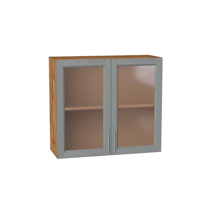Шкаф верхний с 2-мя остекленными дверцами Сканди