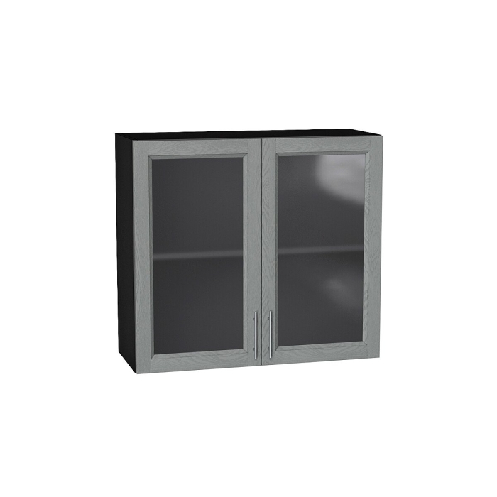 Шкаф верхний с 2-мя остекленными дверцами Сканди