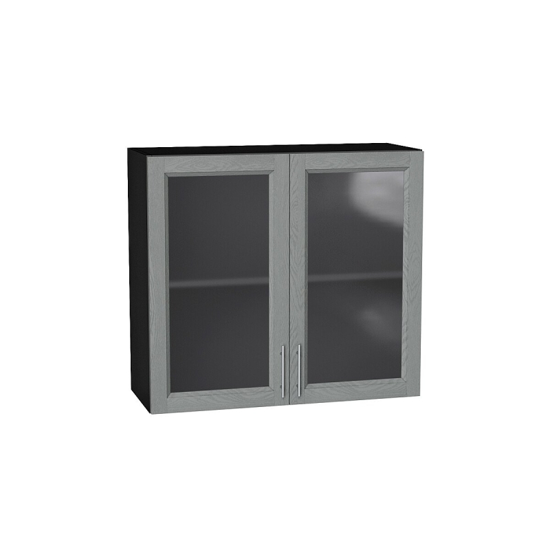 Шкаф верхний с 2-мя остекленными дверцами Сканди