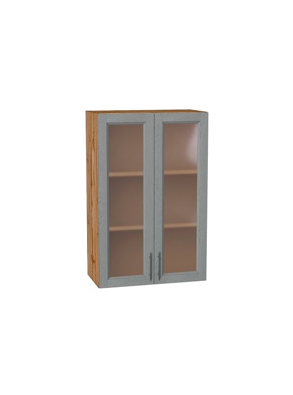 Шкаф верхний с 2-мя остекленными дверцами Сканди