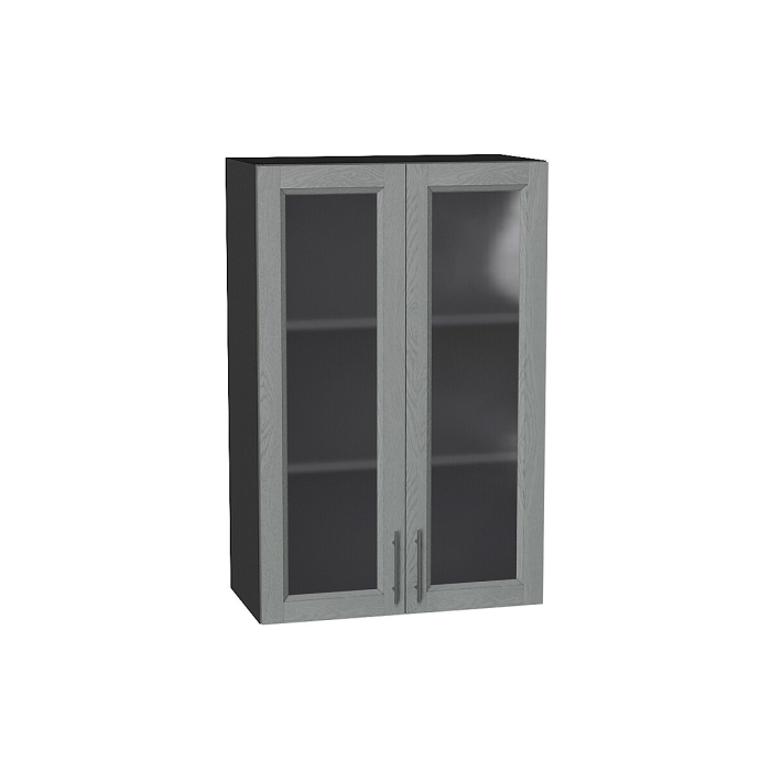 Шкаф верхний с 2-мя остекленными дверцами Сканди