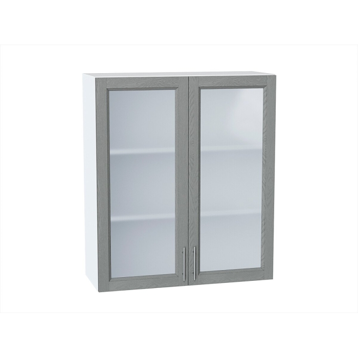 Шкаф верхний с 2-мя остекленными дверцами Сканди