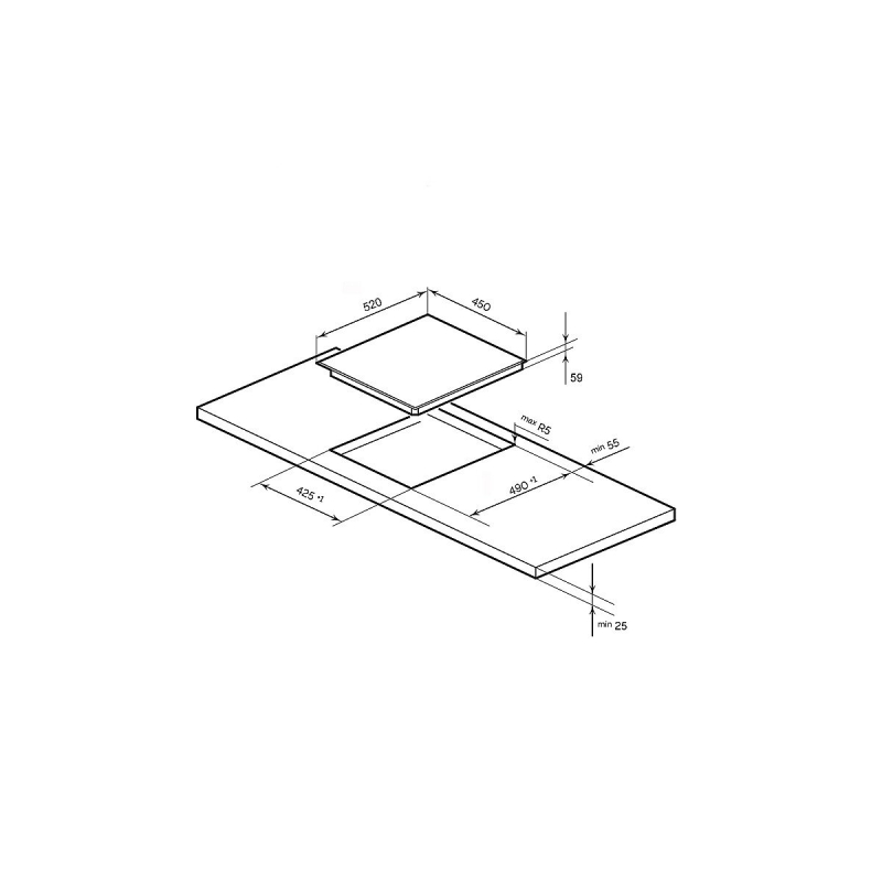 Индукционная варочная поверхность EVI 430A WH