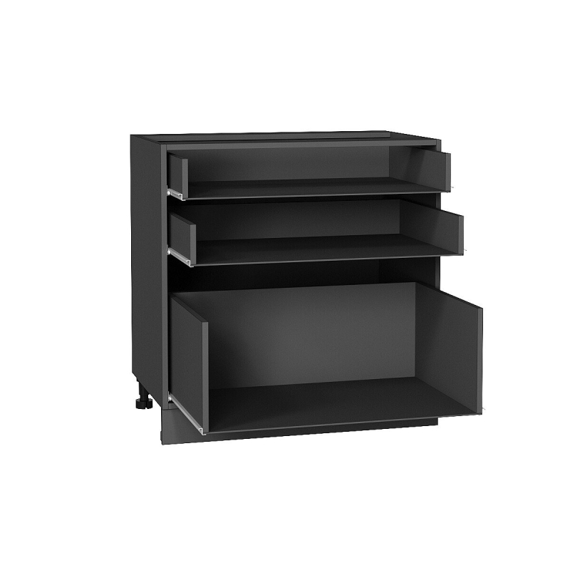 Каркас нижнего шкафа с 3-мя ящиками Н 803