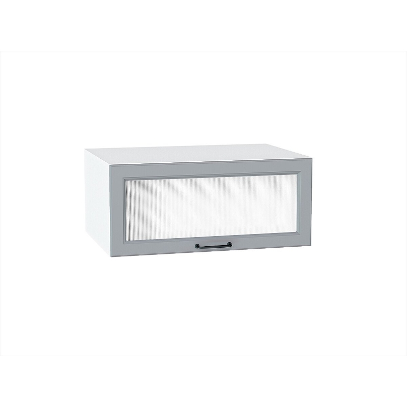 Шкаф верхний горизонтальный остекленный глубокий Ницца