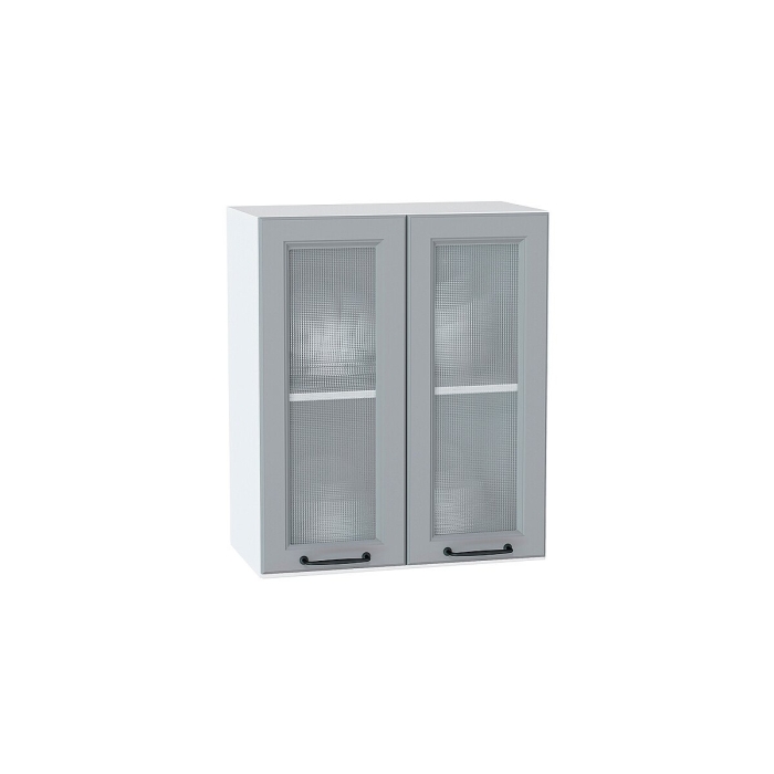 Шкаф верхний с 2-мя остекленными дверцами Ницца