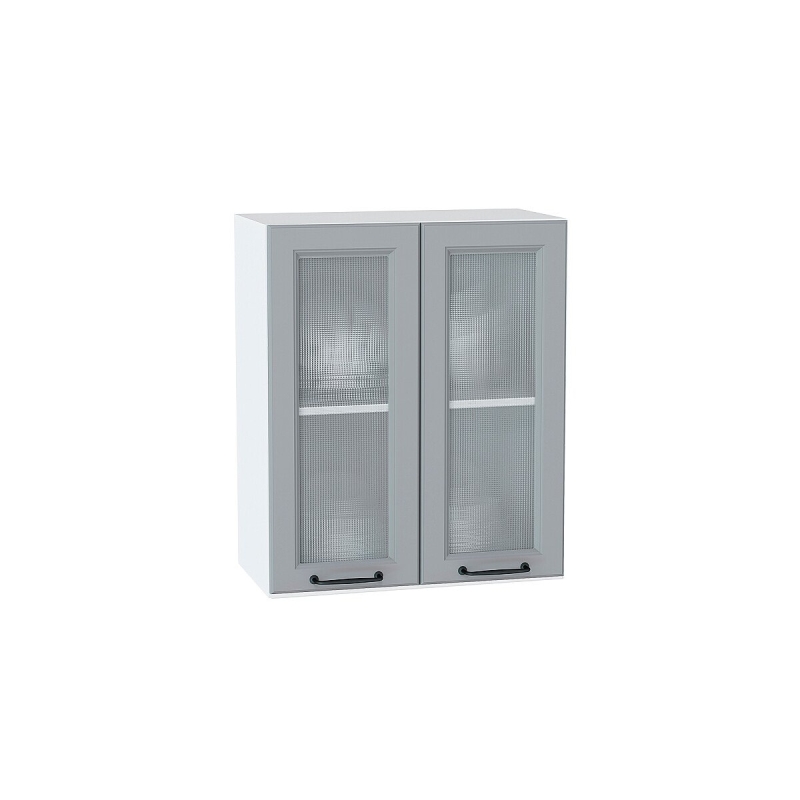 Шкаф верхний с 2-мя остекленными дверцами Ницца