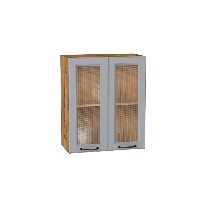 Шкаф верхний с 2-мя остекленными дверцами Ницца