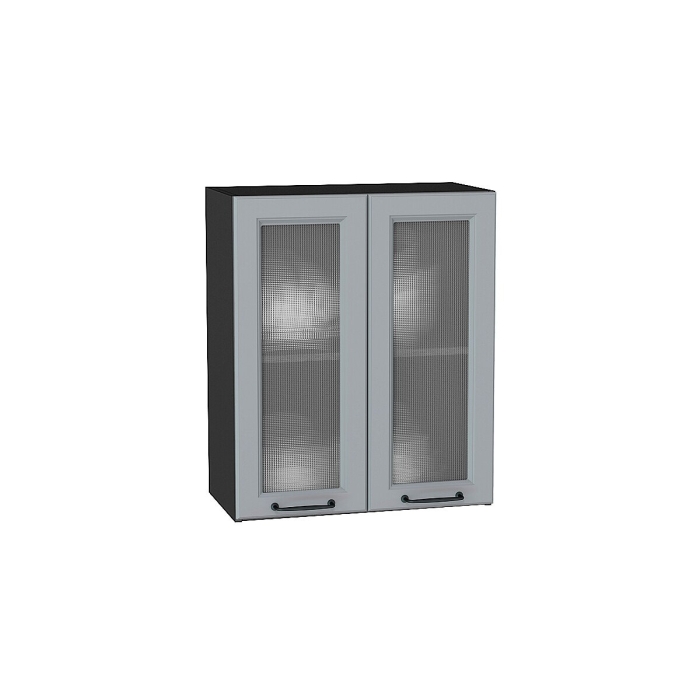 Шкаф верхний с 2-мя остекленными дверцами Ницца