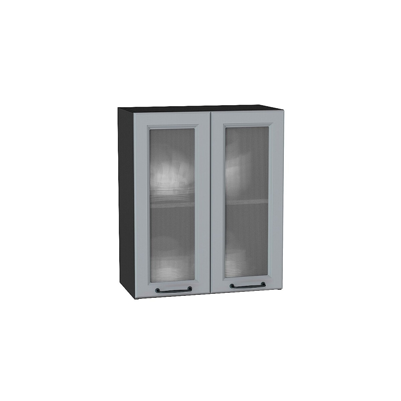 Шкаф верхний с 2-мя остекленными дверцами Ницца