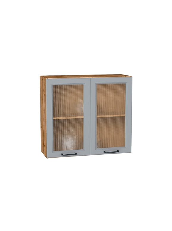 Шкаф верхний с 2-мя остекленными дверцами Ницца