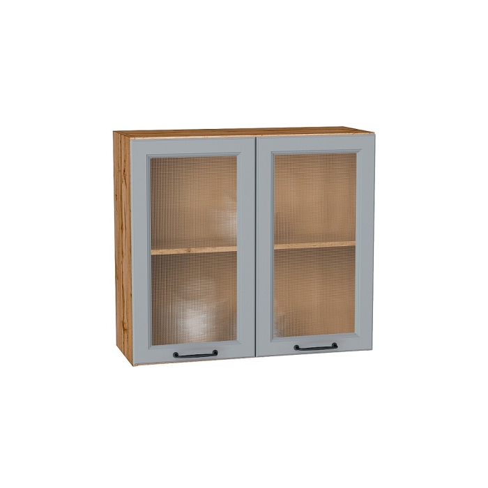 Шкаф верхний с 2-мя остекленными дверцами Ницца