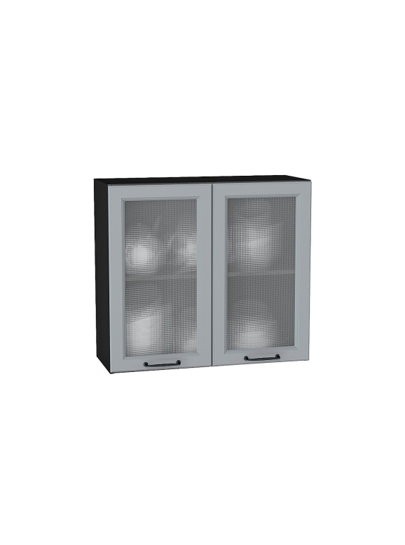 Шкаф верхний с 2-мя остекленными дверцами Ницца