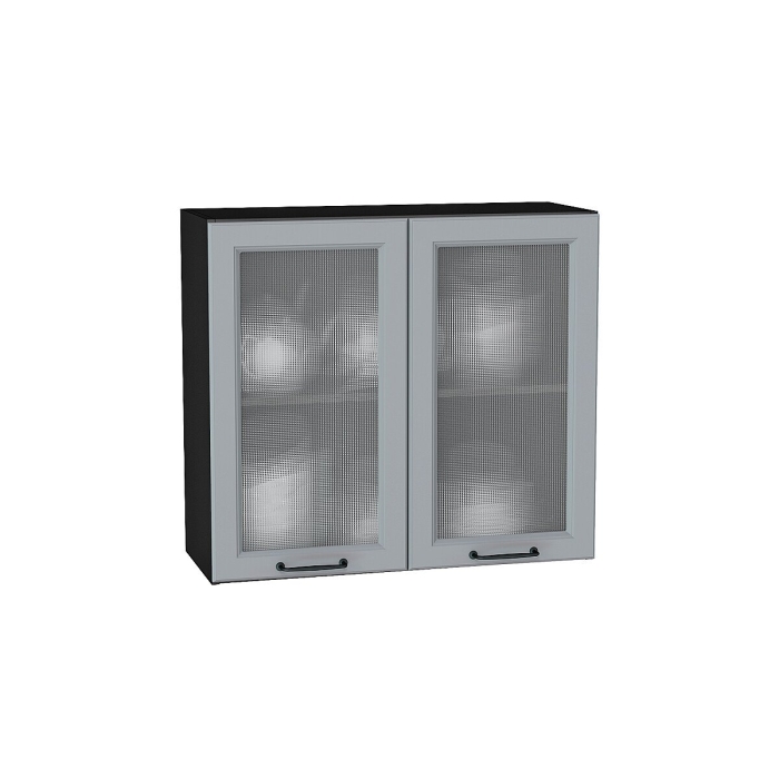 Шкаф верхний с 2-мя остекленными дверцами Ницца