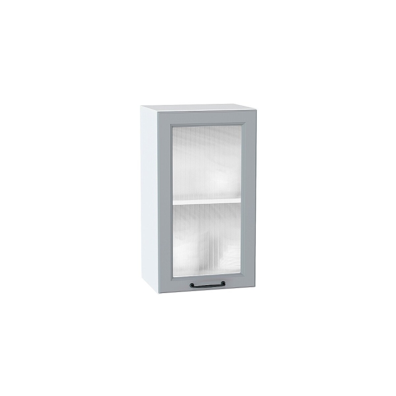 Шкаф верхний с 1-ой остекленной дверцей Ницца