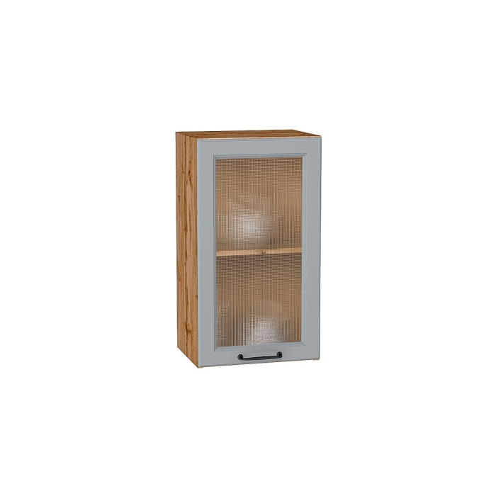 Шкаф верхний с 1-ой остекленной дверцей Ницца