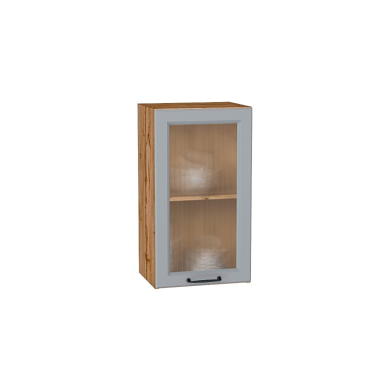 Шкаф верхний с 1-ой остекленной дверцей Ницца