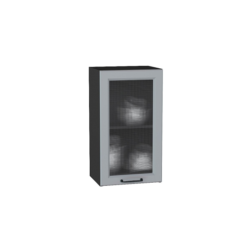 Шкаф верхний с 1-ой остекленной дверцей Ницца