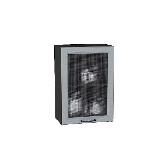 Шкаф верхний с 1-ой остекленной дверцей Ницца