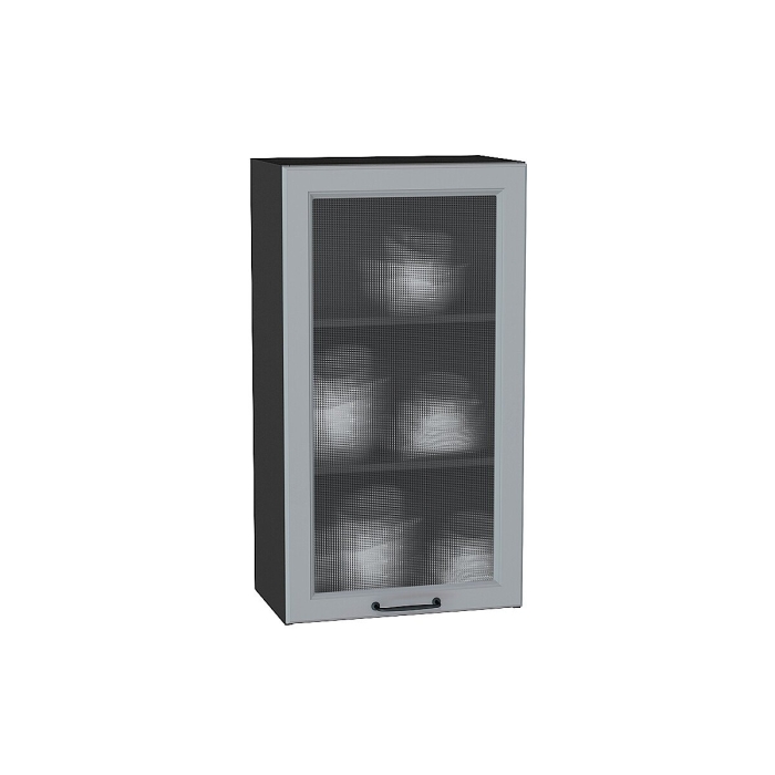 Шкаф верхний с 1-ой остекленной дверцей Ницца