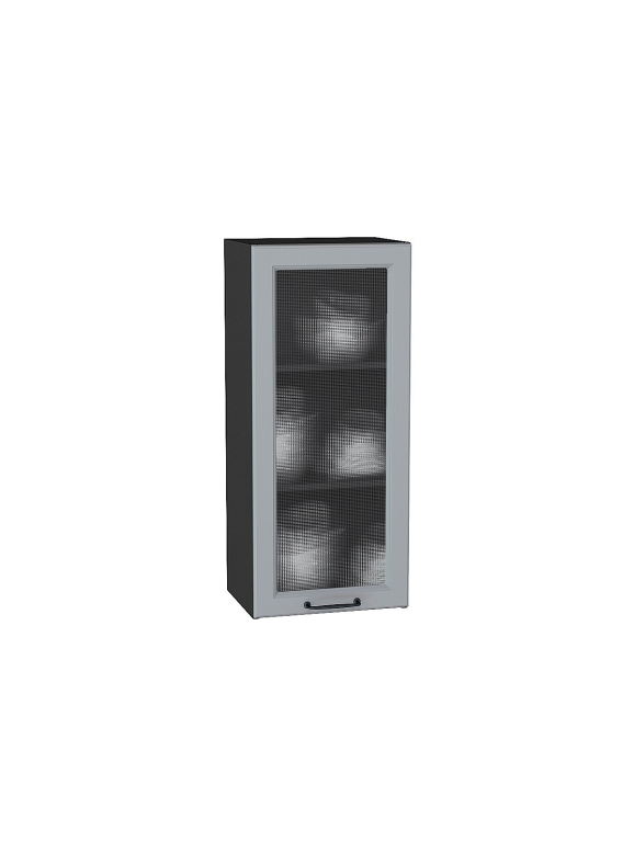 Шкаф верхний с 1-ой остекленной дверцей Ницца