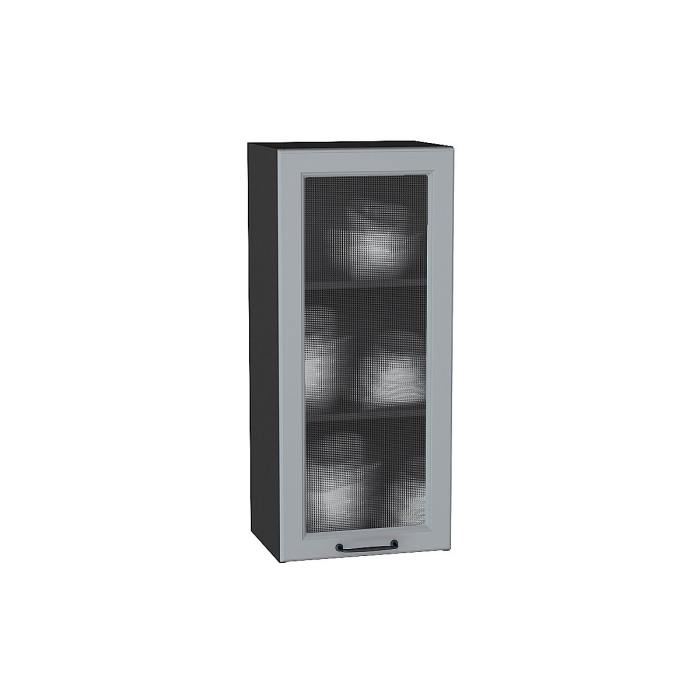 Шкаф верхний с 1-ой остекленной дверцей Ницца