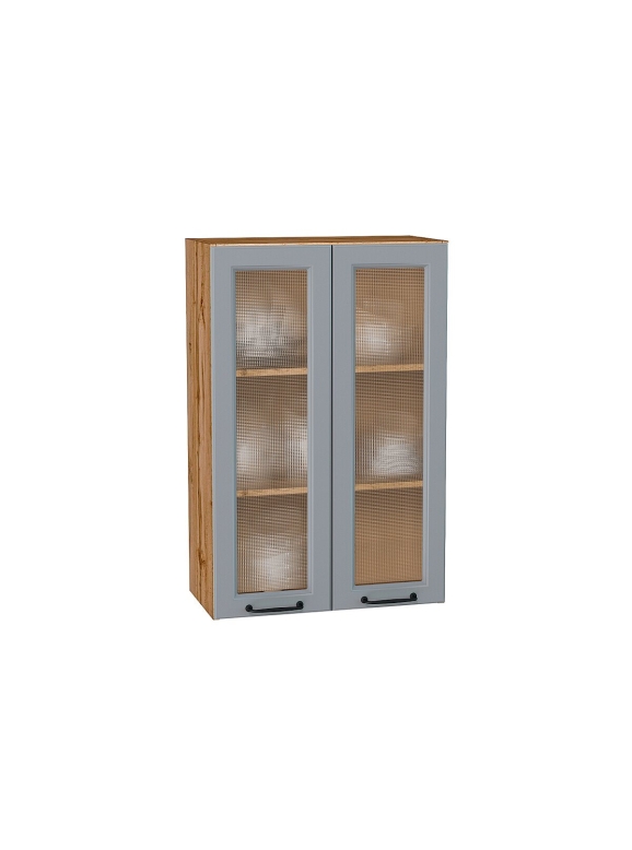 Шкаф верхний с 2-мя остекленными дверцами Ницца