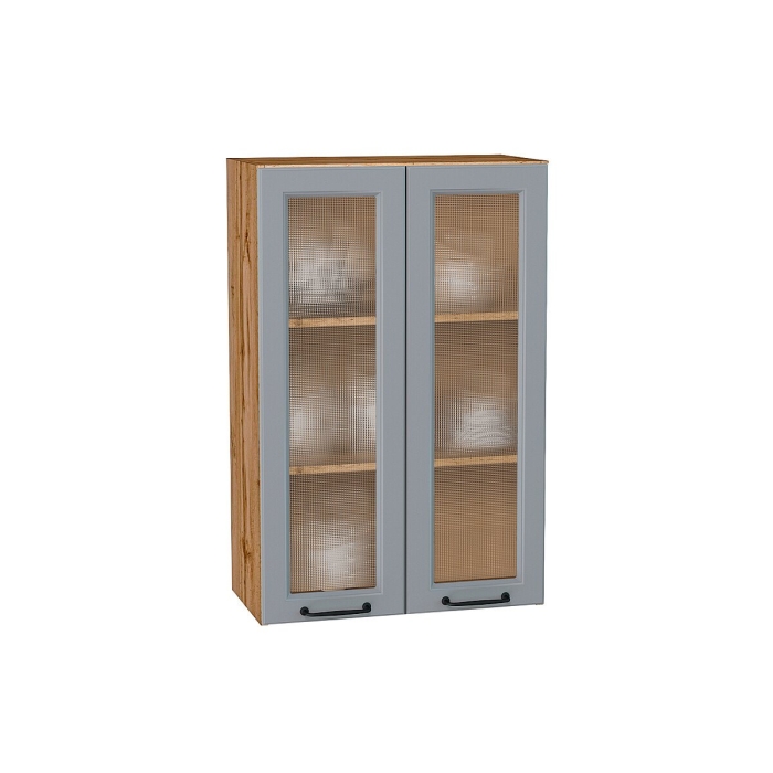 Шкаф верхний с 2-мя остекленными дверцами Ницца