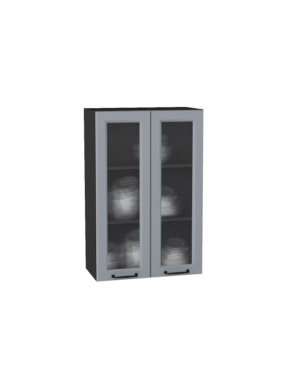 Шкаф верхний с 2-мя остекленными дверцами Ницца