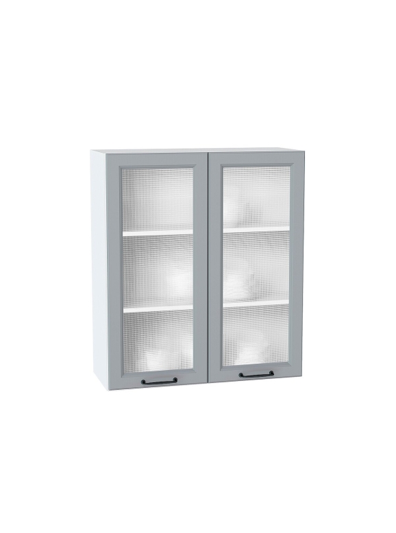 Шкаф верхний с 2-мя остекленными дверцами Ницца