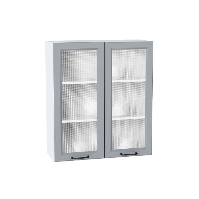 Шкаф верхний с 2-мя остекленными дверцами Ницца