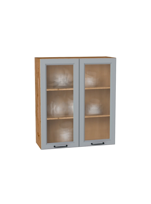Шкаф верхний с 2-мя остекленными дверцами Ницца