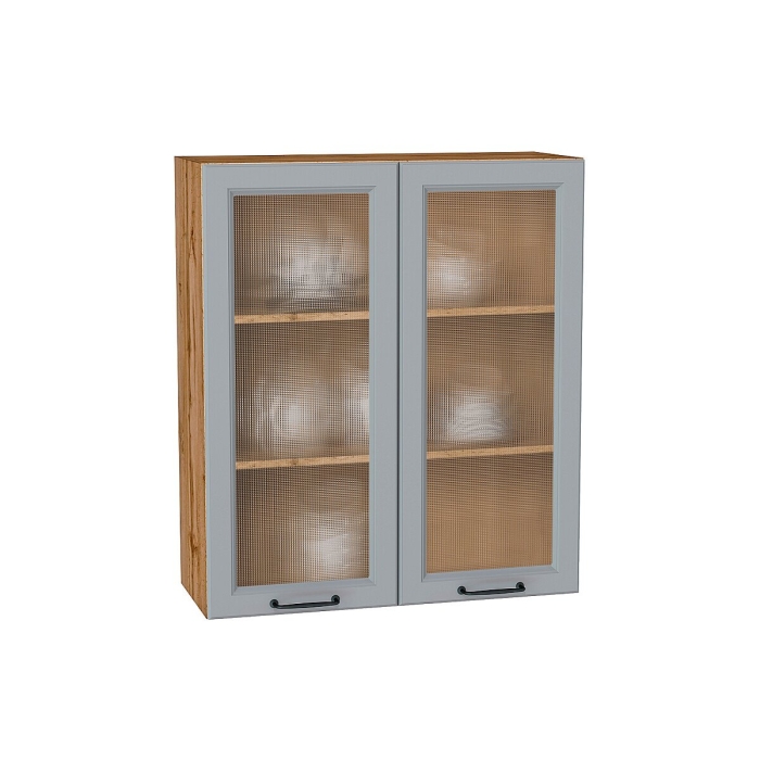 Шкаф верхний с 2-мя остекленными дверцами Ницца