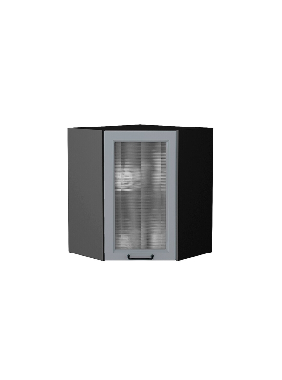 Шкаф верхний угловой остекленный Ницца